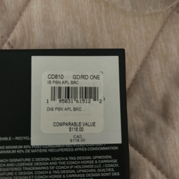 Disney x Coach poison apple red gold bracelet NWT - Picture 4 of 8